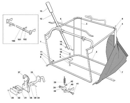 Picture of K - Grass catcher bag MT 785 S