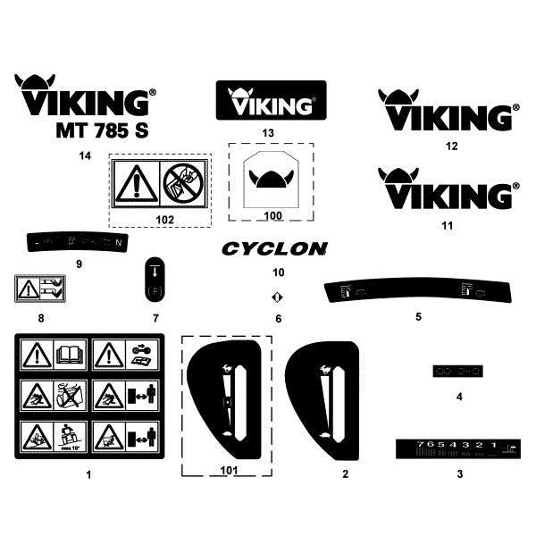 Picture of O - Labels MT 785 S MT 785 S
