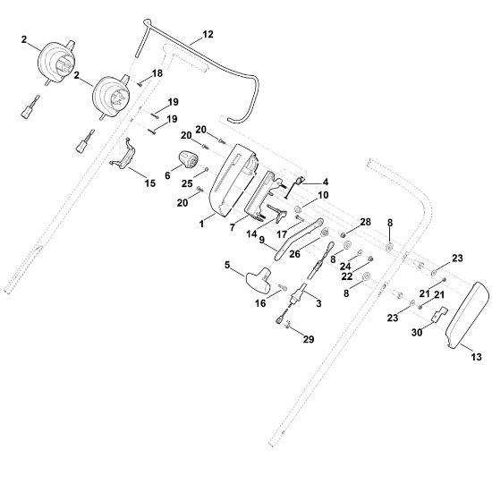 Picture of A - Handle upper part RLE 540.0