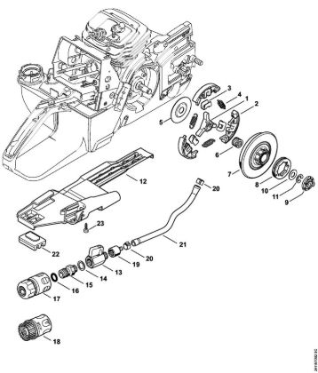 Clutch, Water connection GS 461 GS 461 brand Stihl