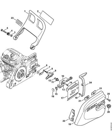 Hand guard, Chain sprocket cover GS 461 GS 461 brand Stihl