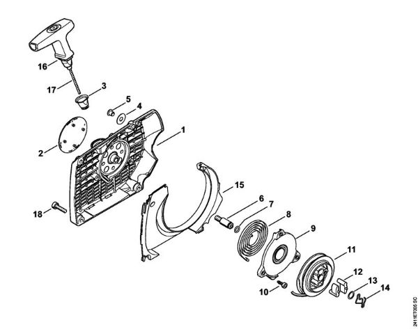 Rewind starter GS 461 GS 461 brand Stihl