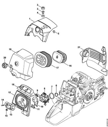 Shroud, Air baffle GS 461 GS 461 brand Stihl