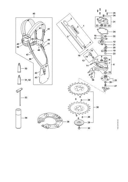 Picture of Drive tube assembly, Gear head, Deflector RGA 140