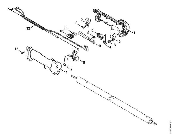Handle FT 100 FT 100 brand Stihl
