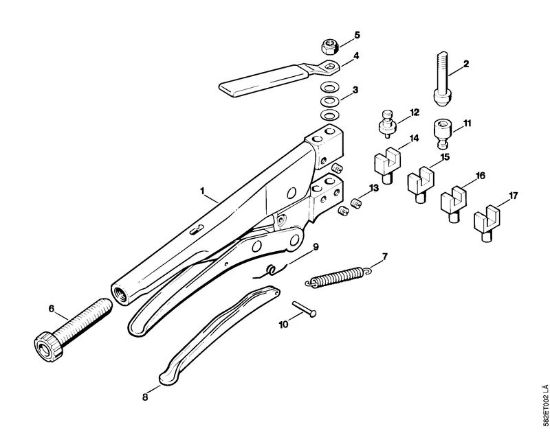 STIHL Rivet spinning  and  breaking tool NG 6 NG 6 NG 6 brand Stihl