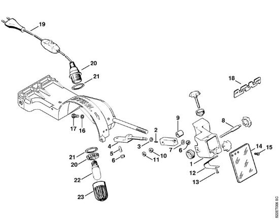 Diamond dressing attachment, Work light HOS HOS brand Stihl