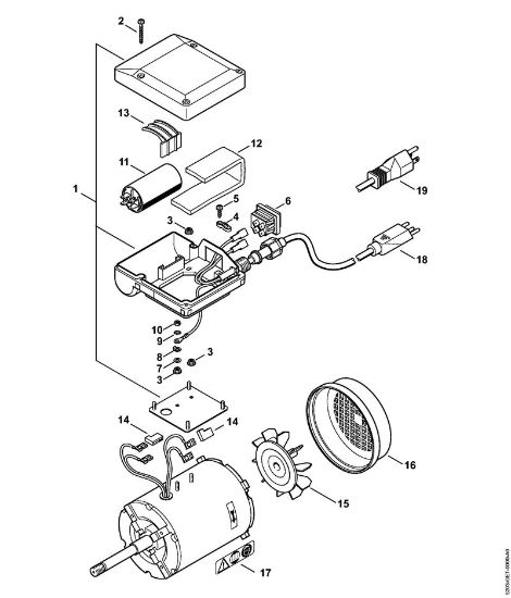 Electric motor 120V/60Hz HOS HOS brand Stihl