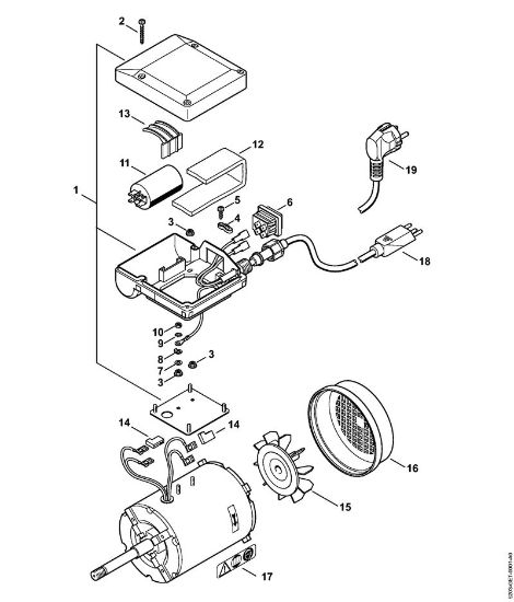 Electric motor 230V/50Hz USG USG brand Stihl