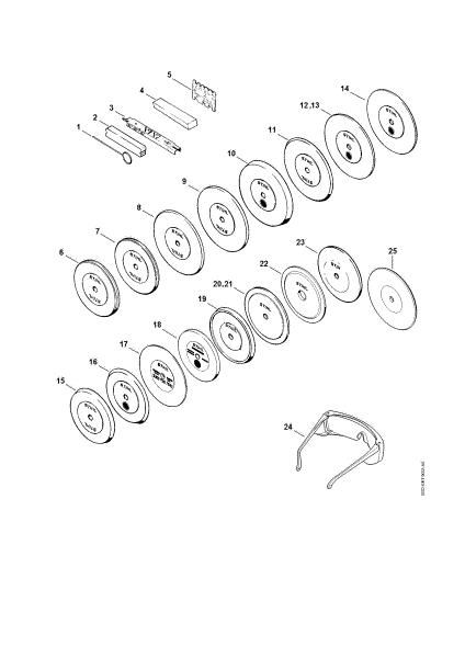 Picture of Tools, Shaped grinding wheel USG