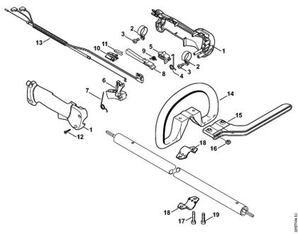 Handle FH 75 FH 75 brand Stihl