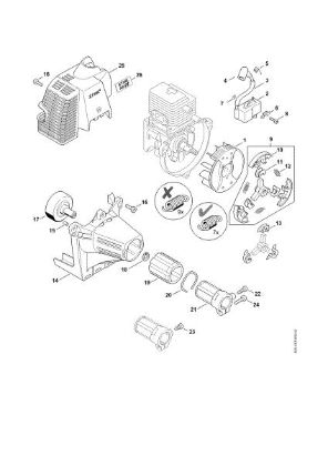 Picture of Ignition system, Clutch FH 75