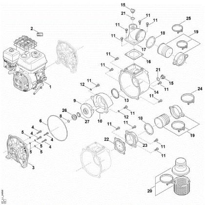Picture of B - Motor, pump WP 900.0