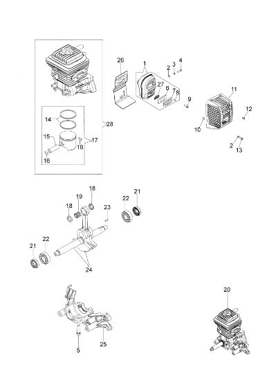 Engine WP 300 (Euro 2) Water pump