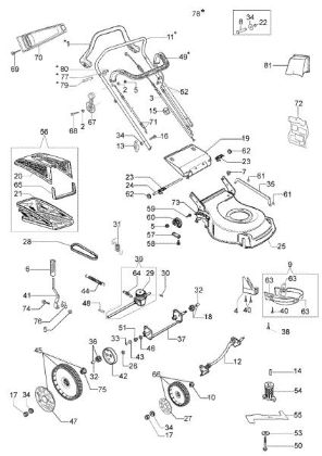 Illustrated parts list G 48 TK ALLROAD (K500) Lawnmower
