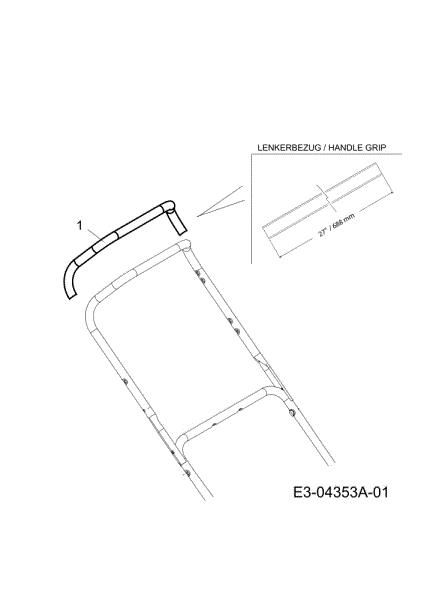 Handle guard G 55 VBX 4-IN-1 Cat. 2010 Lawnmower