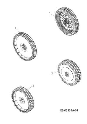 Wheels G 55 VBX 4-IN-1 Cat. 2010 Lawnmower