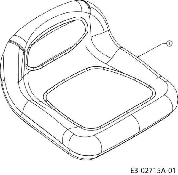 Seat (2/2) POLO 108/17,5 H Garden tractor