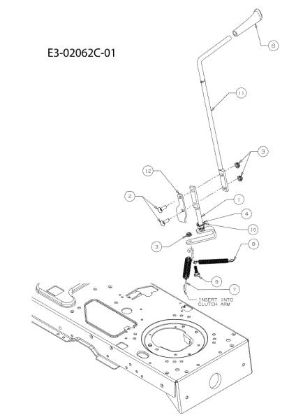 Levers (Until SN AK239L2XXXX) KROSSER 92/16 H Cat. 2010 Garden tractor