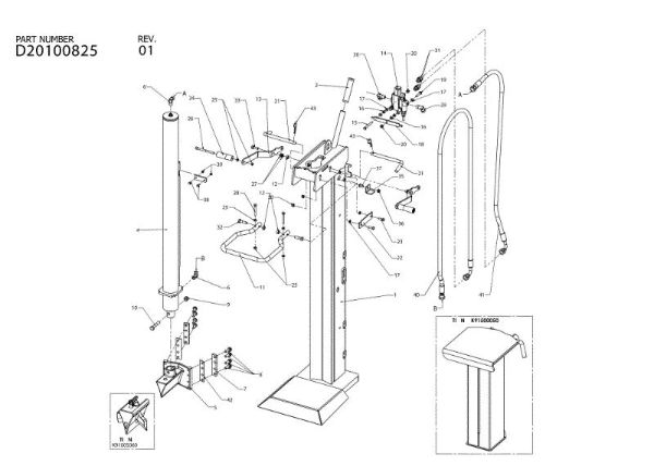 Beam assy SPL 910 T Log splitter