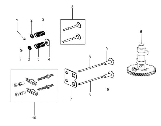 Valve and governor MH 180RK (K700 H - SN T210) (EN709) Rotary tiller