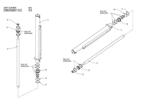 Cylinder SPL 1200 PTO Log splitter