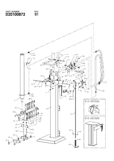 Beam assy SPL 1700 PTO Log splitter