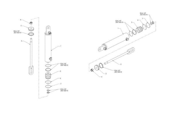 Lifting cylinder SPL 1700 H T+PTO Log splitter