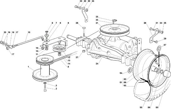 Transmission OM 72C/12,5M Cat.2010 Garden tractor