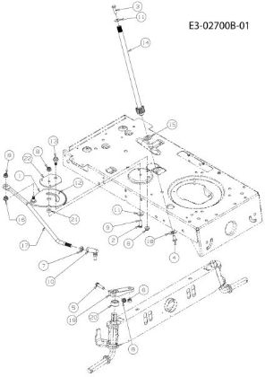 Steering assembly TORNADO 108/15,5 T Cat.2010 Garden tractor