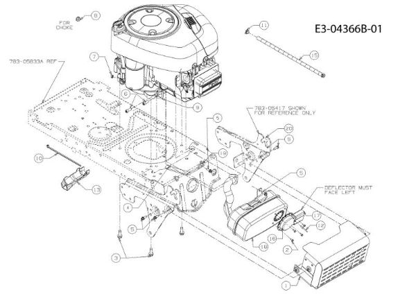 Engine TORNADO 108/15,5 T Cat.2010 Garden tractor