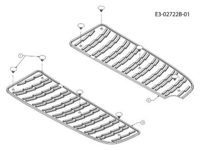 Foot pads TORNADO 108/15,5 T Cat.2010 Garden tractor