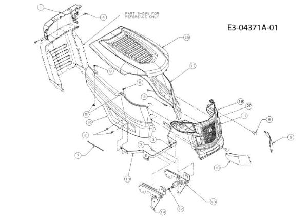 Body TORNADO 108/15,5 T Cat.2010 Garden tractor