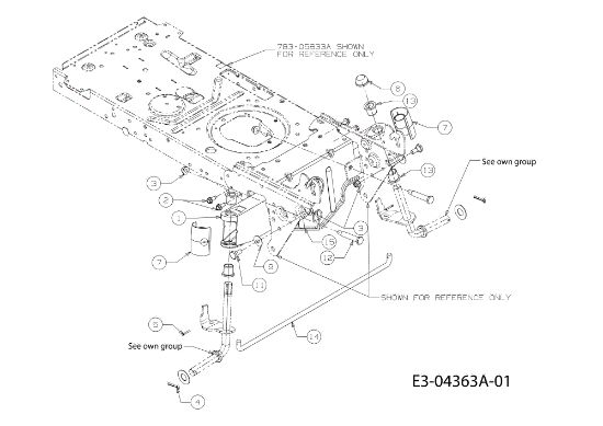 Front axle (1/2) TORNADO 108/20 H Cat.2010 Garden tractor