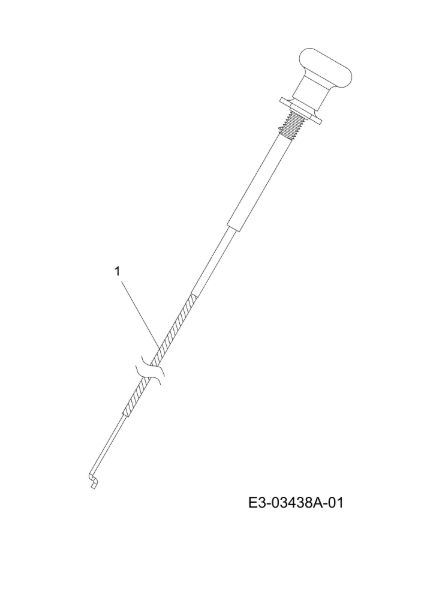 Starter cable TORNADO 108/20 H Cat.2010 Garden tractor