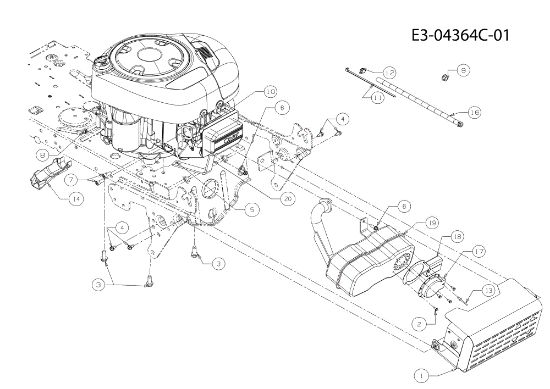 Engine KROSSER 80/12,5 T Cat.2010 Garden tractor