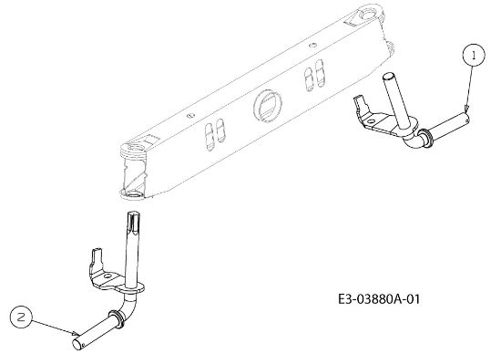 Front axle (2/2) KROSSER 92/15,5 AM Cat.2010 Garden tractor