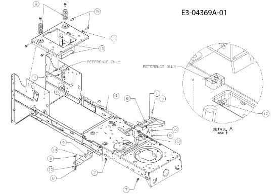 Frame KROSSER 92/15,5 T Cat.2010 Garden tractor