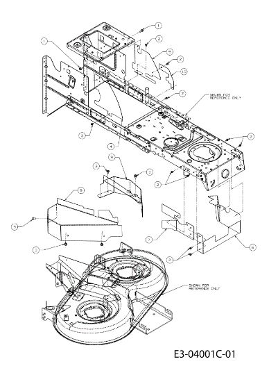 Belts guard KROSSER 92/15,5 T Cat.2010 Garden tractor