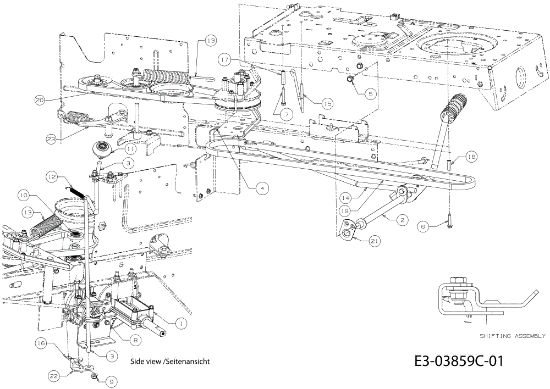 Transmission (2/2) KROSSER 92/15,5 T Cat.2010 Garden tractor