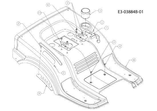 Rear body KROSSER 92/15,5 T Cat.2010 Garden tractor