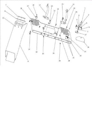 Chute and collector assy OM 106J/16H Cat.2010 Garden tractor