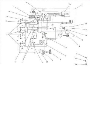 Electric diagram OM 106J/16H Cat.2010 Garden tractor