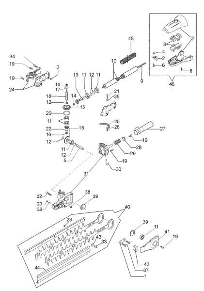  Hedgetrimmer extended tube