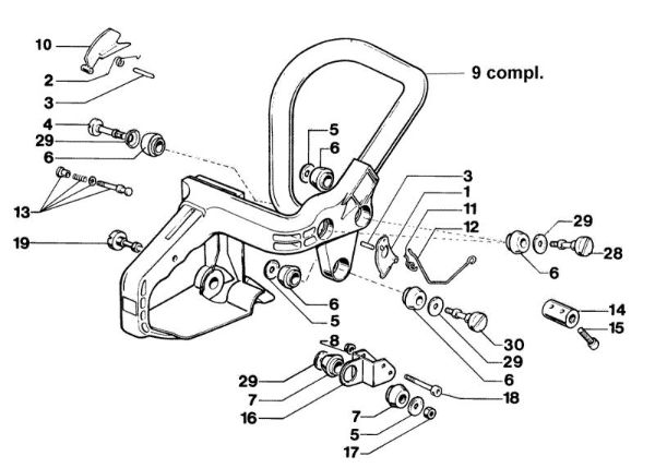 Handle 264F Deluxe Chainsaw