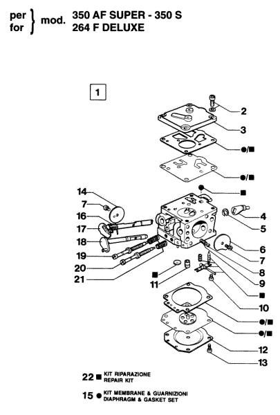 Carburetor C2-L1A 264F Deluxe Chainsaw