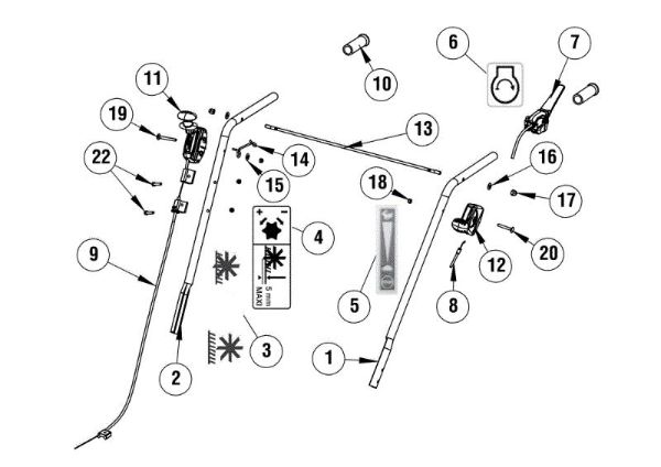 Illustrated parts list 3 SR 35 B45 Scarifier