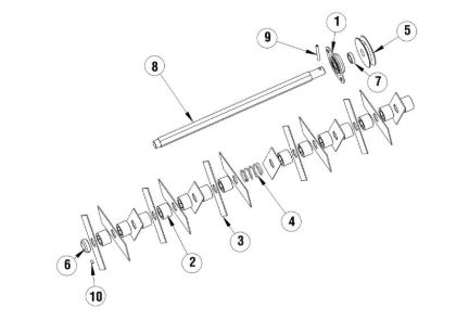 Illustrated parts list 4 SR 35 B45 Scarifier