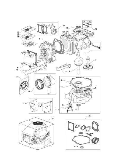Motor assy OM 72C/12,5KM Cat.2011 Garden tractor
