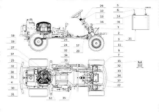 Electrical parts APACHE 92 EVO Cat.2011 Garden tractor